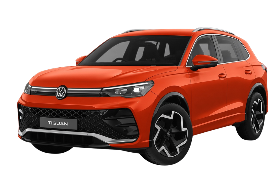 Tiguan R-Line in Persimmon Red Metallic